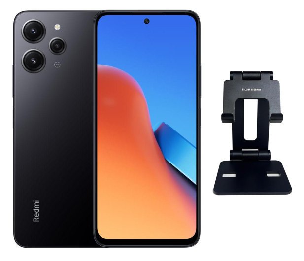 Xiaomi Redmi 12 4/128GB Midnight Black + Phone Holder US-200 - 1249506 - zdjęcie